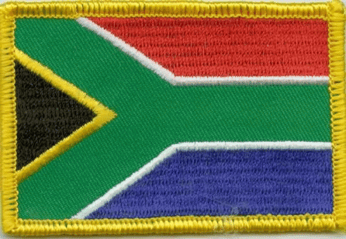 Patch Sticker zum aufb&uuml;geln S&uuml;dafrika | 5.5 x 9 cm - Bild 1