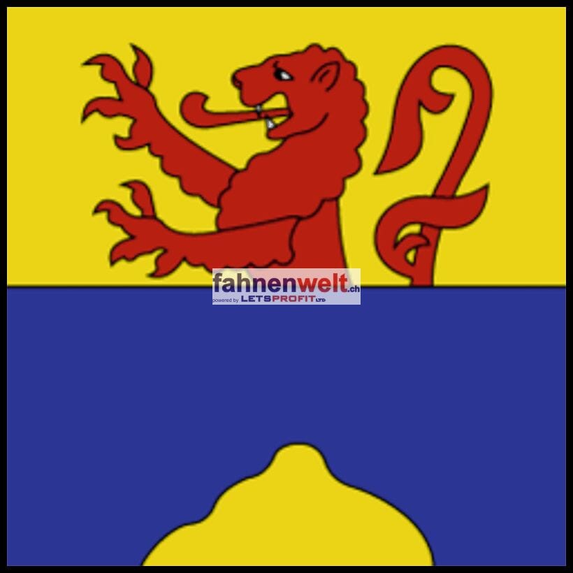 Fahne Gemeinde 1670 Esmonts Ehemalige Gemeinde (FR) | 30 x 30 cm und Gr&ouml;sser - Bild 1