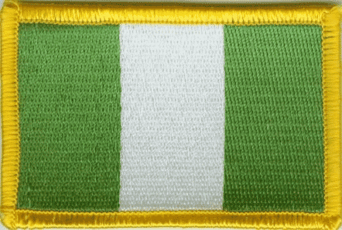 Patch Sticker zum aufb&uuml;geln Nigeria | 5.5 x 9 cm - Bild 1