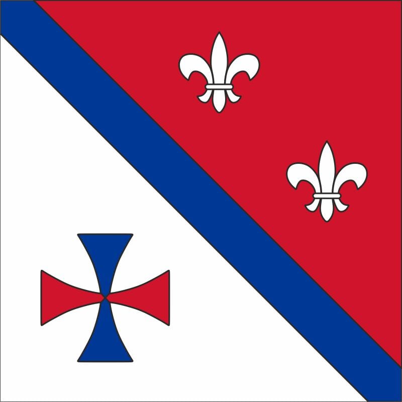 Fahne Gemeinde 6672 Gordevio Ehemalige Gemeinde (TI) | 30 x 30 cm und Gr&ouml;sser - Bild 1