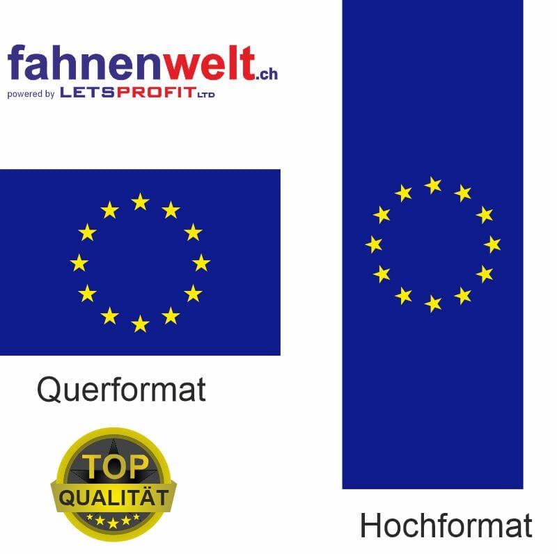 EU / Europ&auml;ische Union Fahne aus Multi-Flag im Hoch- und Querformat | diverse Gr&ouml;ssen - Bild 1
