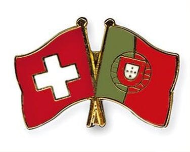 Freundschaftspin Schweiz-Portugal | Gr&ouml;sse ca. 22mm - Bild 1