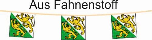 Fahnenkette Kanton Thurgau | 15 Fahnen | aus Stoff in diversen Gr&ouml;ssen ab - Bild 1