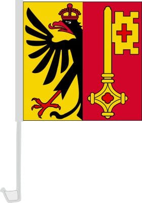 Autofahne / Autoflagge Genf | 30 x 30 cm - Bild 1
