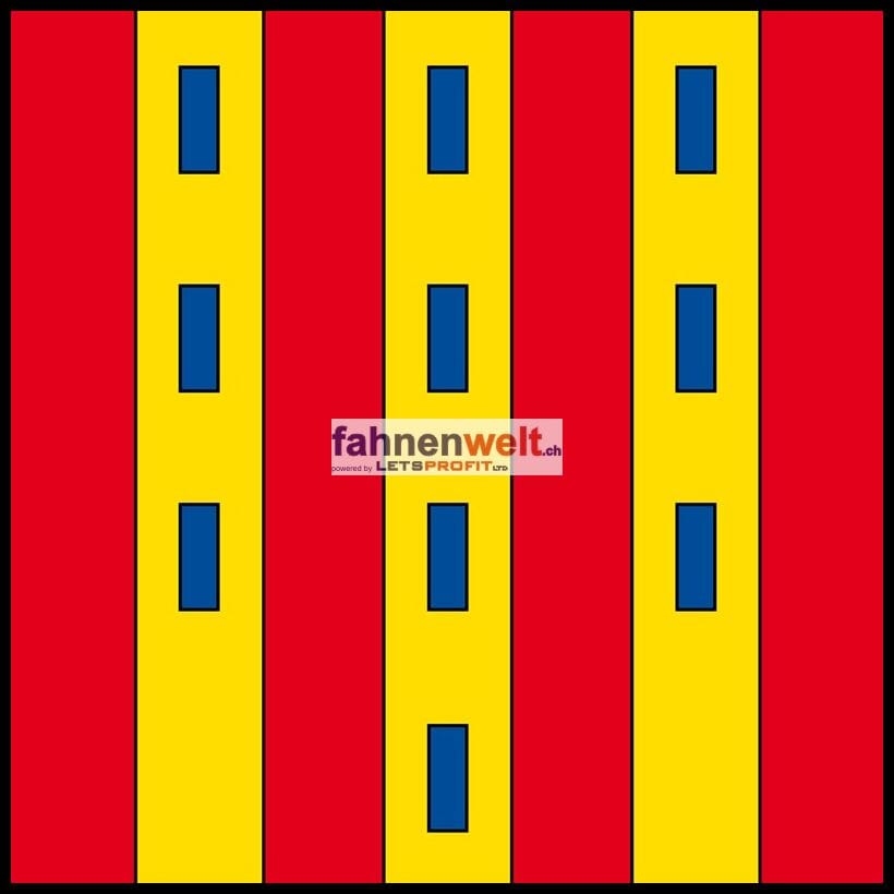 Fahne Gemeinde 1248 Hermance (GE) | 30 x 30 cm und Gr&ouml;sser - Bild 1