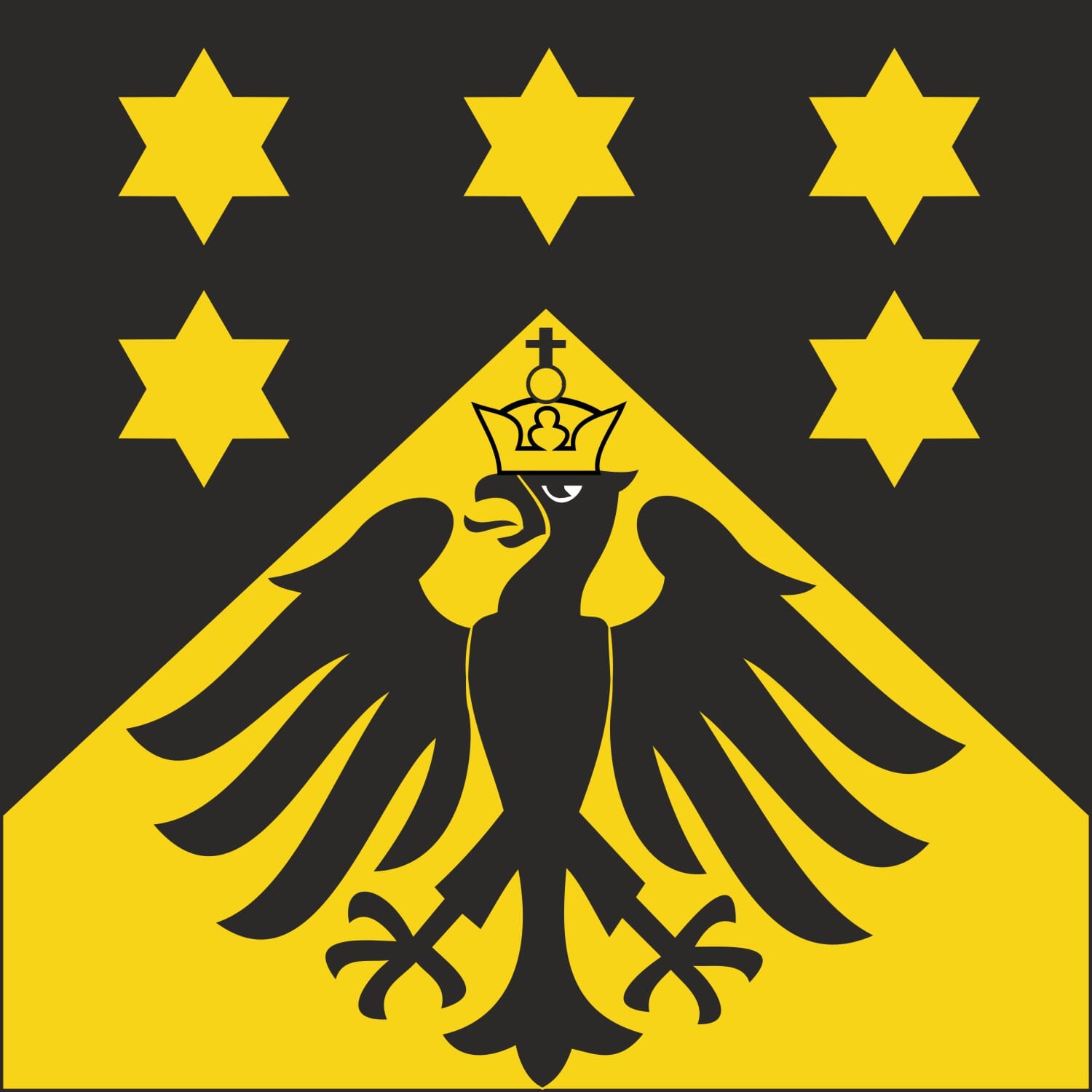 Fahne Gemeinde 3860 Schattenhalb (BE) | 30 x 30 cm und Gr&ouml;sser - Bild 1