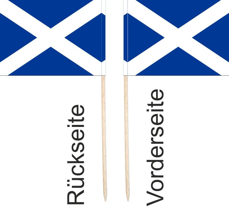 Mini-Fahnen Schottland Pack &agrave; 50 St&uuml;ck | 30 x 40 mm - Bild 2
