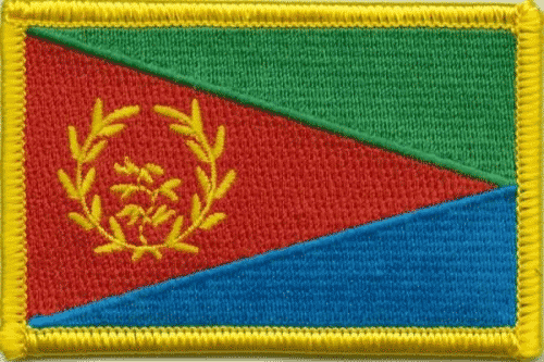 Patch Sticker zum aufb&uuml;geln Eritrea | 5.5 x 9 cm - Bild 1