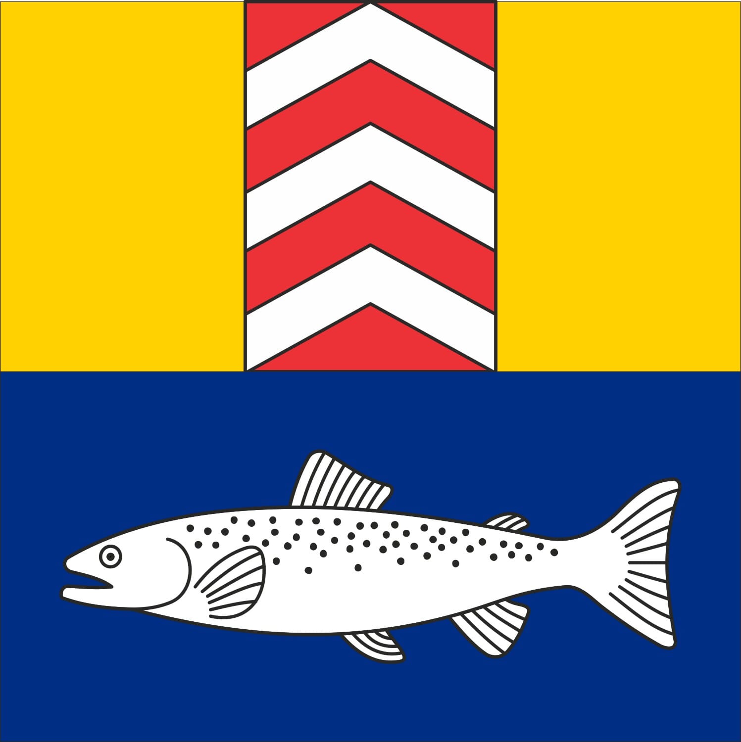 Fahne Gemeinde 2017 Boudry (NE) | 30 x 30 cm und Gr&ouml;sser - Bild 1
