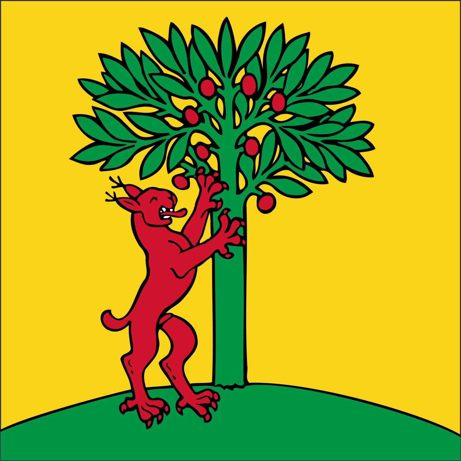 Fahne Gemeinde 6343 Risch (ZG) | 30 x 30 cm und ZG&ouml;sser - Bild 1