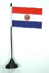 Paraguay Tisch-Fahne mit Fuss | 10 x 15 cm - Bild 1