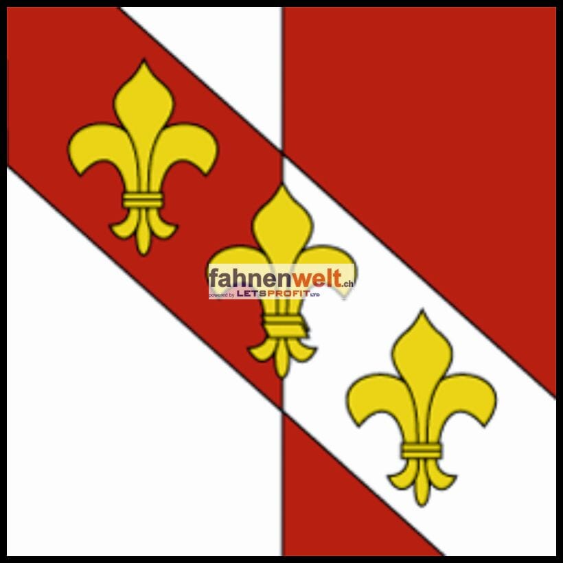 Fahne Gemeinde 1008 Jouxtens-M&eacute;zery (VD) | 30 x 30 cm und Gr&ouml;sser - Bild 1