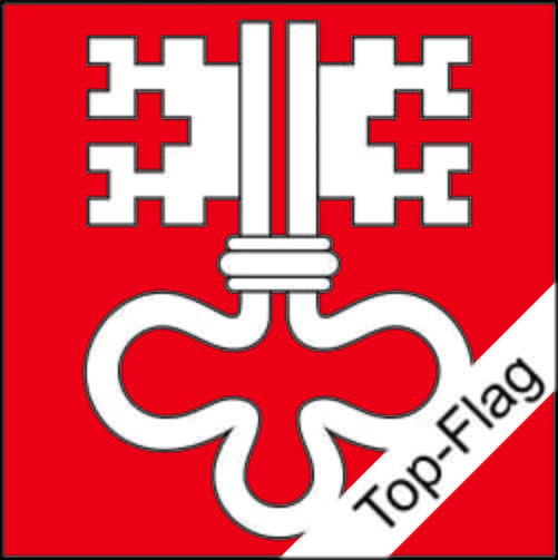Fahne Nidwalden NW gedruckt | 120 x 120 cm - Bild 1