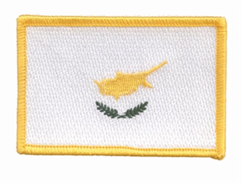 Patch Sticker zum aufb&uuml;geln Zypern | 5.5 x 9 cm - Bild 1