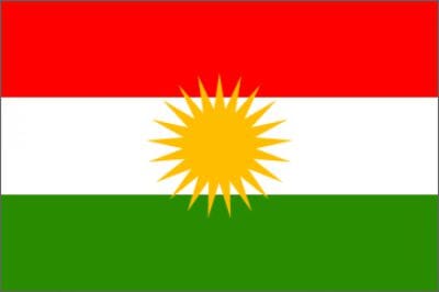 L&auml;nderfahne Kurdistan | ca. 90 x 150 cm | Multi-Flag - Bild 1