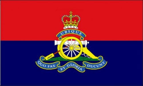 K&ouml;nigliche Artillerie Regiment/Royal Artillery Regiment Fahne gedruckt | 90 x 150 cm - Bild 1