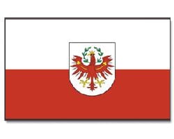 Tirol mit Wappen Hissfahne gedr. Quer | 90 x 150 cm - Bild 1