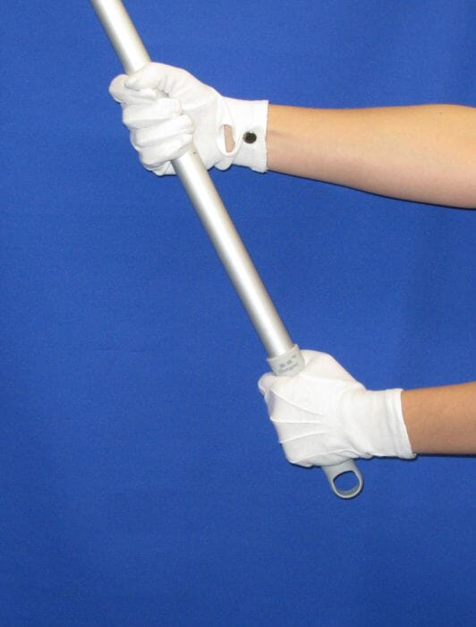Weisse Mikrofaser-Handschuhe &ndash; Gr&ouml;sse S&ndash;XL, atmungsaktiv - Bild 4
