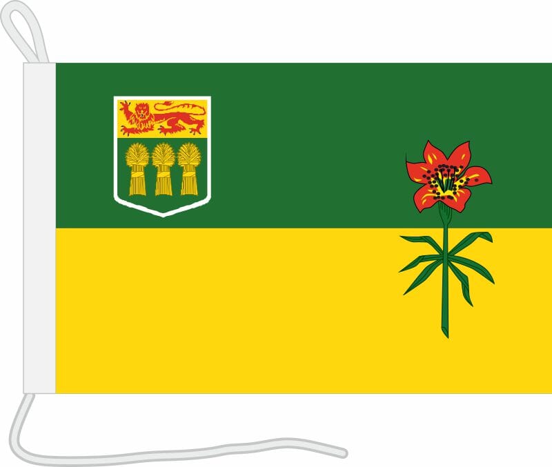 Saskatchewan Bootsfahne | 30 x 45 cm - Bild 1