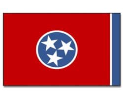 Tennessee gedruckt im Querformat | 90 x 150 cm - Bild 1