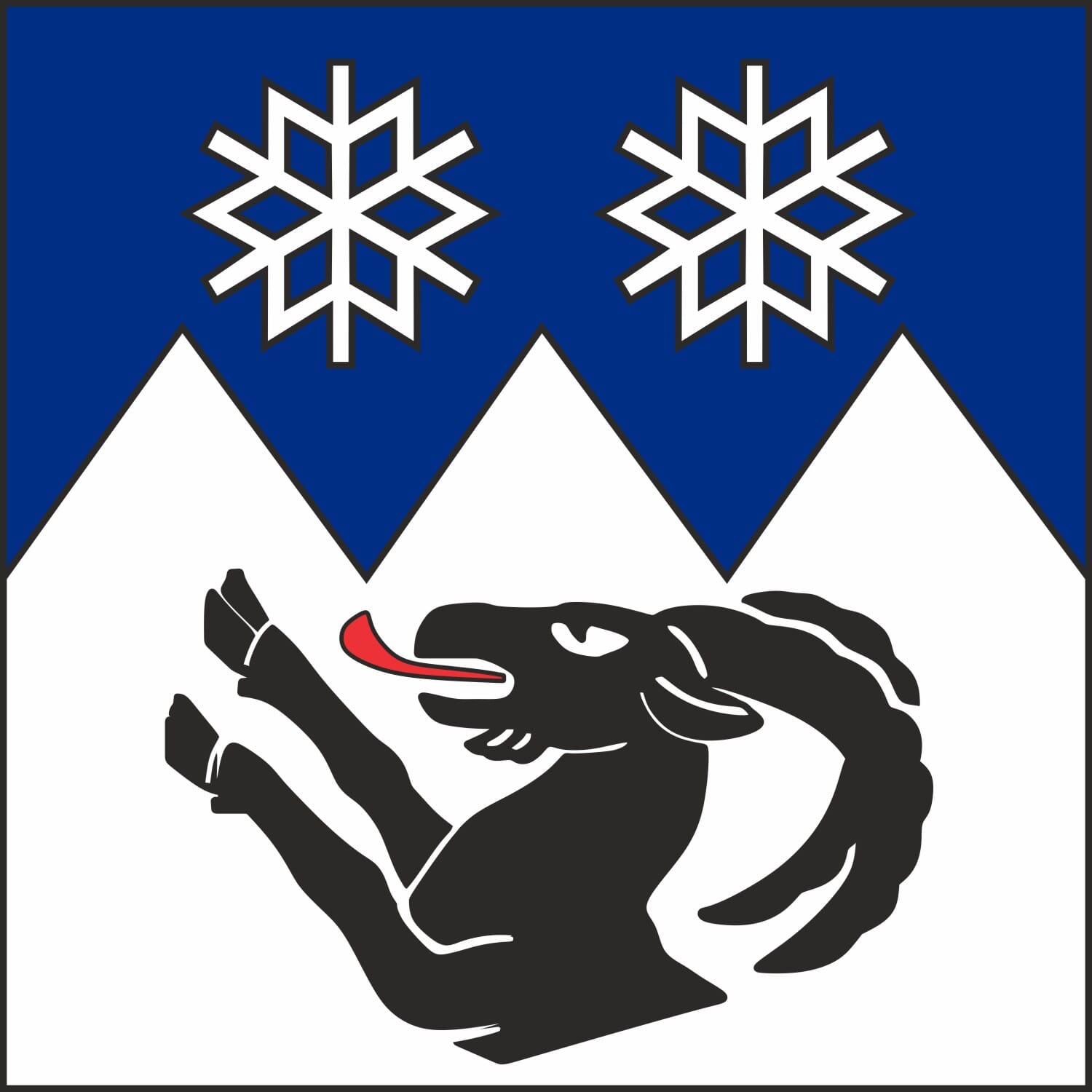 Fahne Gemeinde 3823 Wengen (BE) | 30 x 30 cm und Gr&ouml;sser - Bild 1