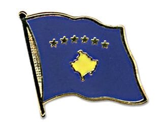 Flaggen Pin Kosovo geschwungen | ca. 20 mm - Bild 1
