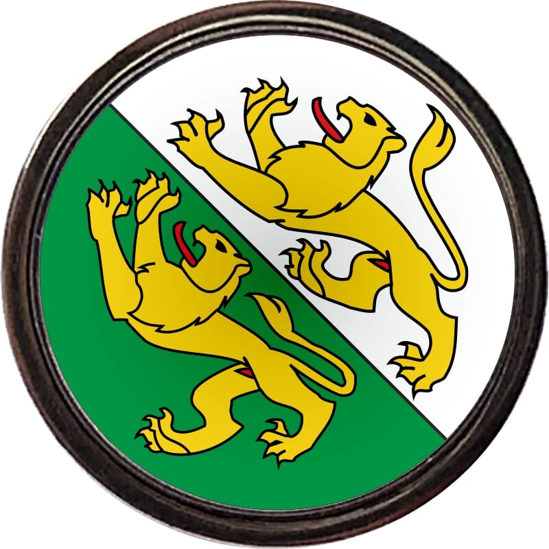 Pin Kanton Thurgau rund mit Verschluss | &Oslash; 1.6 cm - Bild 1