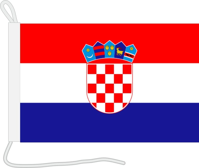 Bootsfahne Kroatien | 30 x 45 cm - Bild 1