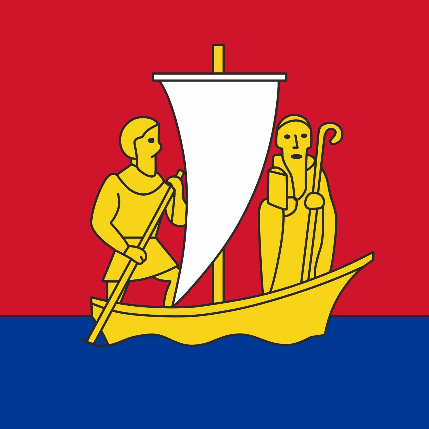 Fahne Gemeinde 8856 Tuggen (SZ) | 30 x 30 cm und Gr&ouml;sser - Bild 1
