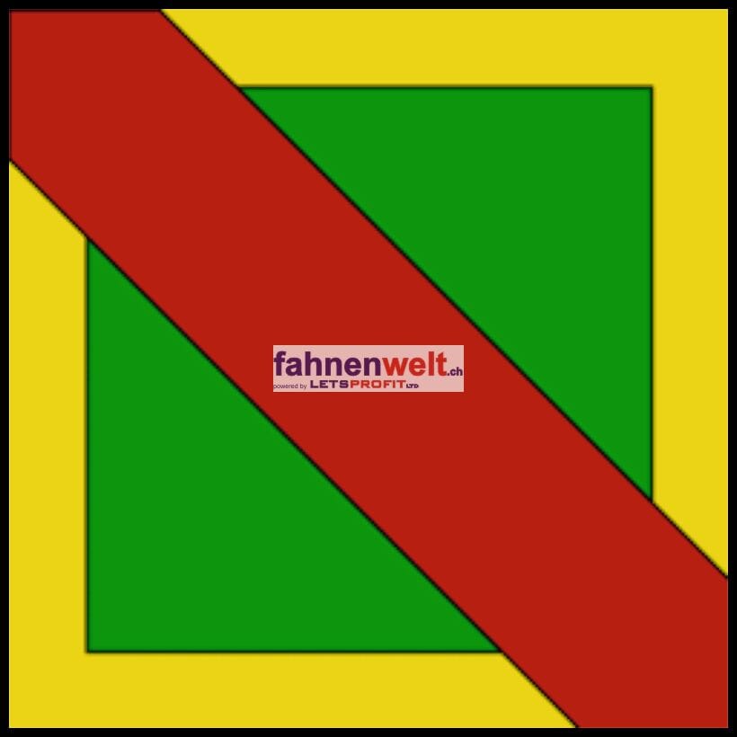 Fahne Gemeinde 1077 Servion Ehemalige Gemeinde (VD) | 30 x 30 cm und Gr&ouml;sser - Bild 1