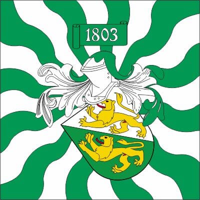 Fahne geflammt Thurgau TG | 50 x 50 cm - Bild 1