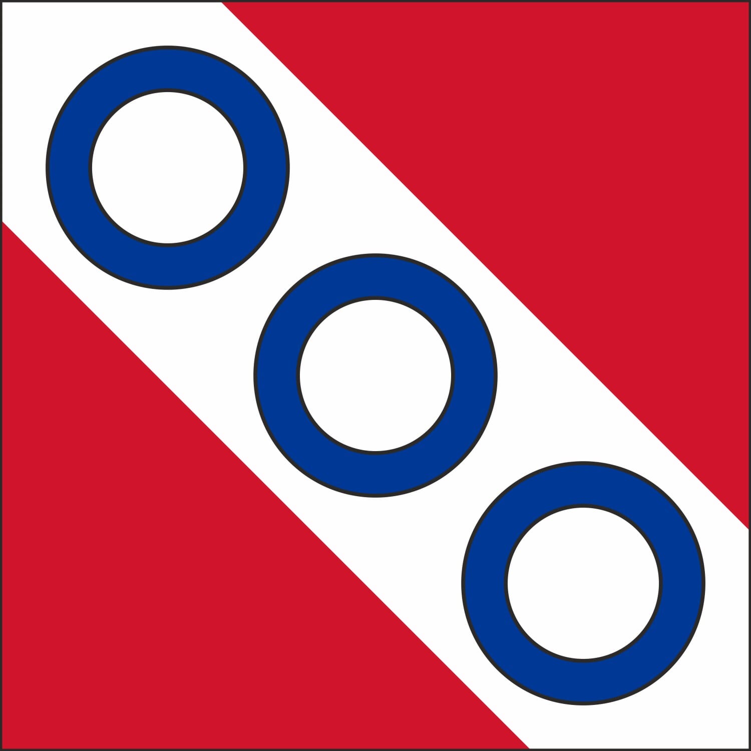 Fahne Gemeinde 8488 Turbenthal (ZH) | 30 x 30 cm und Gr&ouml;sser - Bild 1