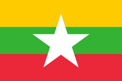 L&auml;nderfahne Myanmar (Burma) | Multi-Flag | Gr&ouml;sse ca. 90 x 150 cm - Bild 1