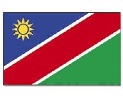 Namibia Hissfahne gedruckt im Querformat | 90 x 150 cm - Bild 1