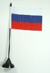 Russland Tisch-Fahne mit Fuss | 10 x 15 cm - Bild 1