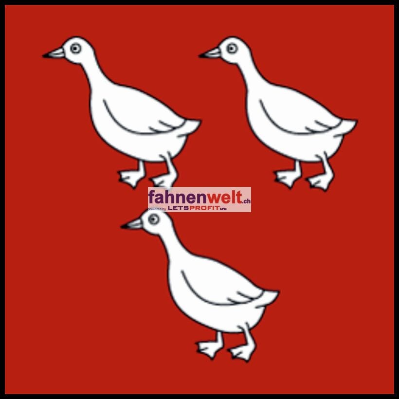 Fahne Gemeinde 1523 Granges-pr&egrave;s-Marnand Ehemalige Gemeinde (VD) | 30 x 30 cm und Gr&ouml;sser - Bild 1