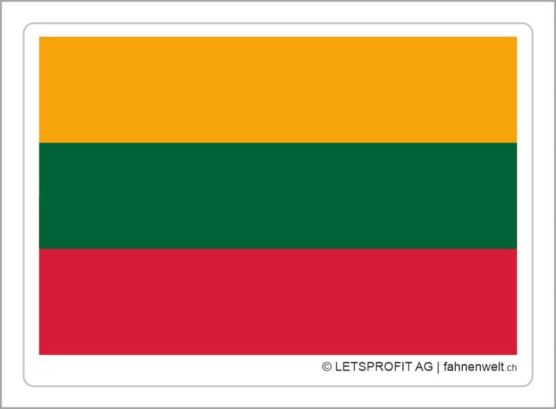 Aufkleber Litauen | 7 x 9.5 cm - Bild 1