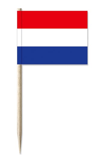 Mini-Fahnen Niederlande Pack &agrave; 50 St&uuml;ck | 30 x 40 mm - Bild 1