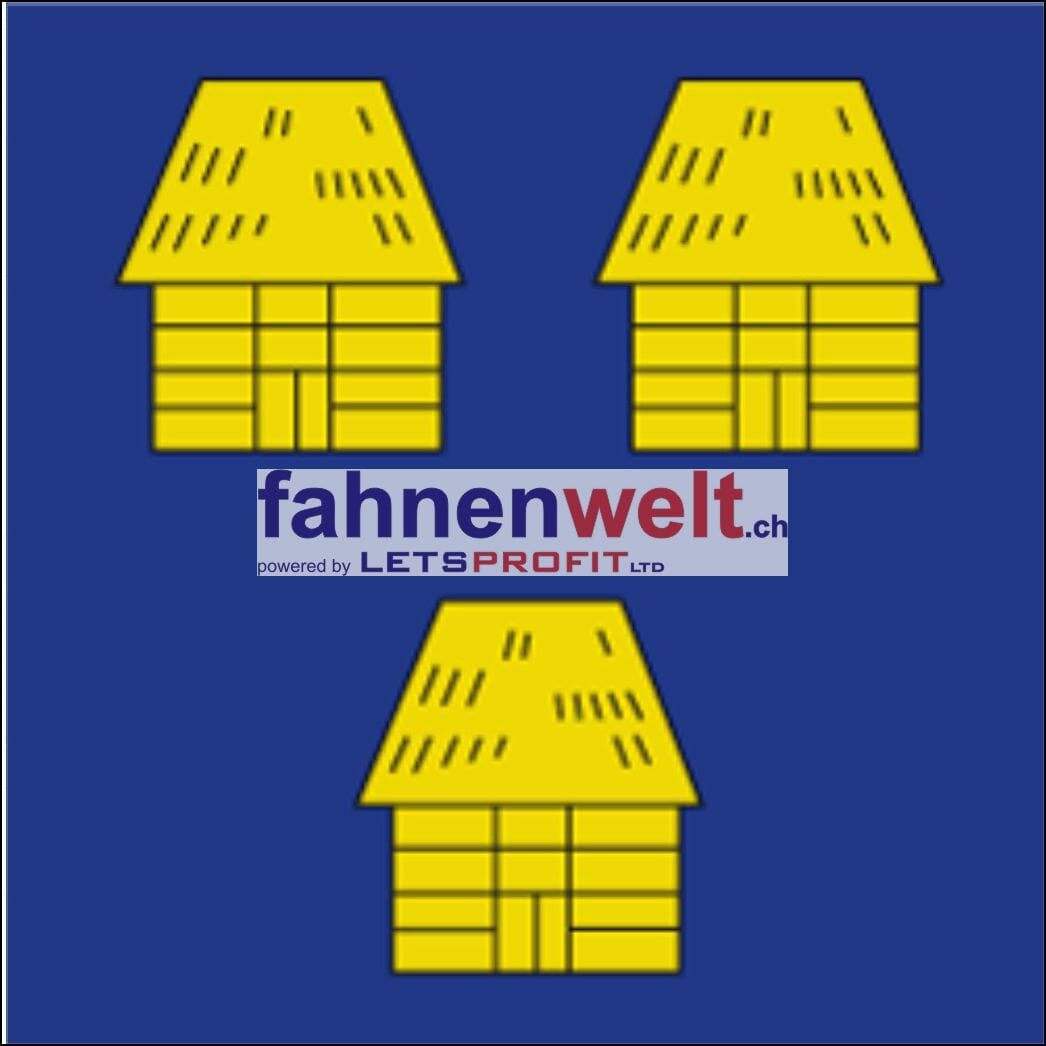 Fahne Gemeinde 2556 Scheuren (BE) | 30 x 30 cm und Gr&ouml;sser - Bild 1