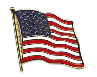 Flaggen Pin USA geschwungen | ca. 20 mm - Bild 1