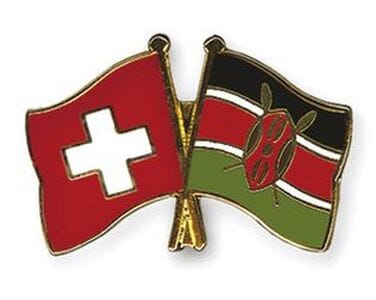 Freundschaftspin Schweiz-Kenia | Gr&ouml;sse ca. 22mm - Bild 1