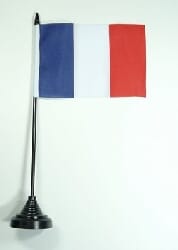 Fan-Set Frankreich mit 2 Tischflaggen, 50 Mini-Fahnen, 10 Holzsockeln und Fahne 100 x 150 cm - Bild 4