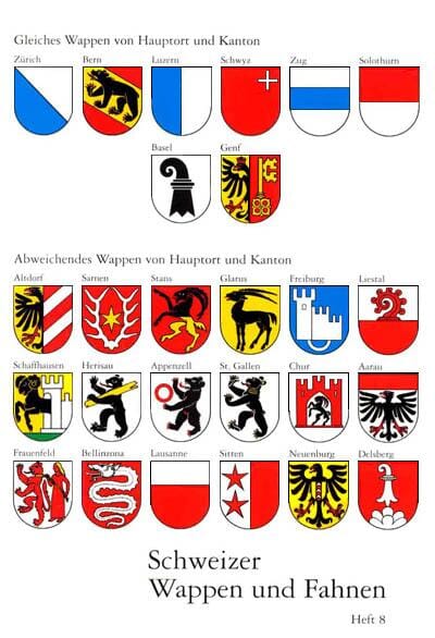 Schweizer Wappen und Fahnen Heft 8 - Bild 1