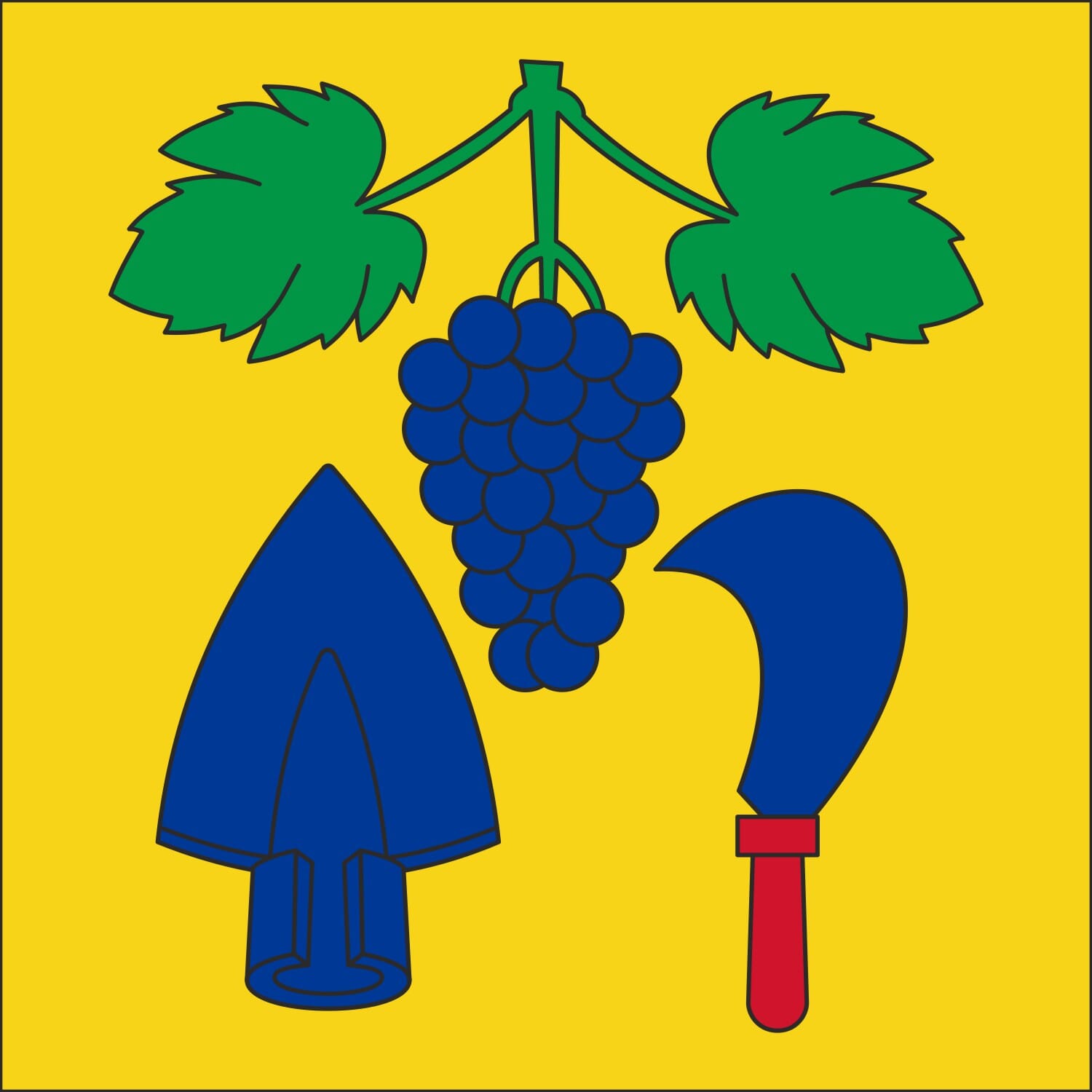 Fahne Gemeinde 8104 Weiningen (ZH) | 30 x 30 cm und Gr&ouml;sser - Bild 1