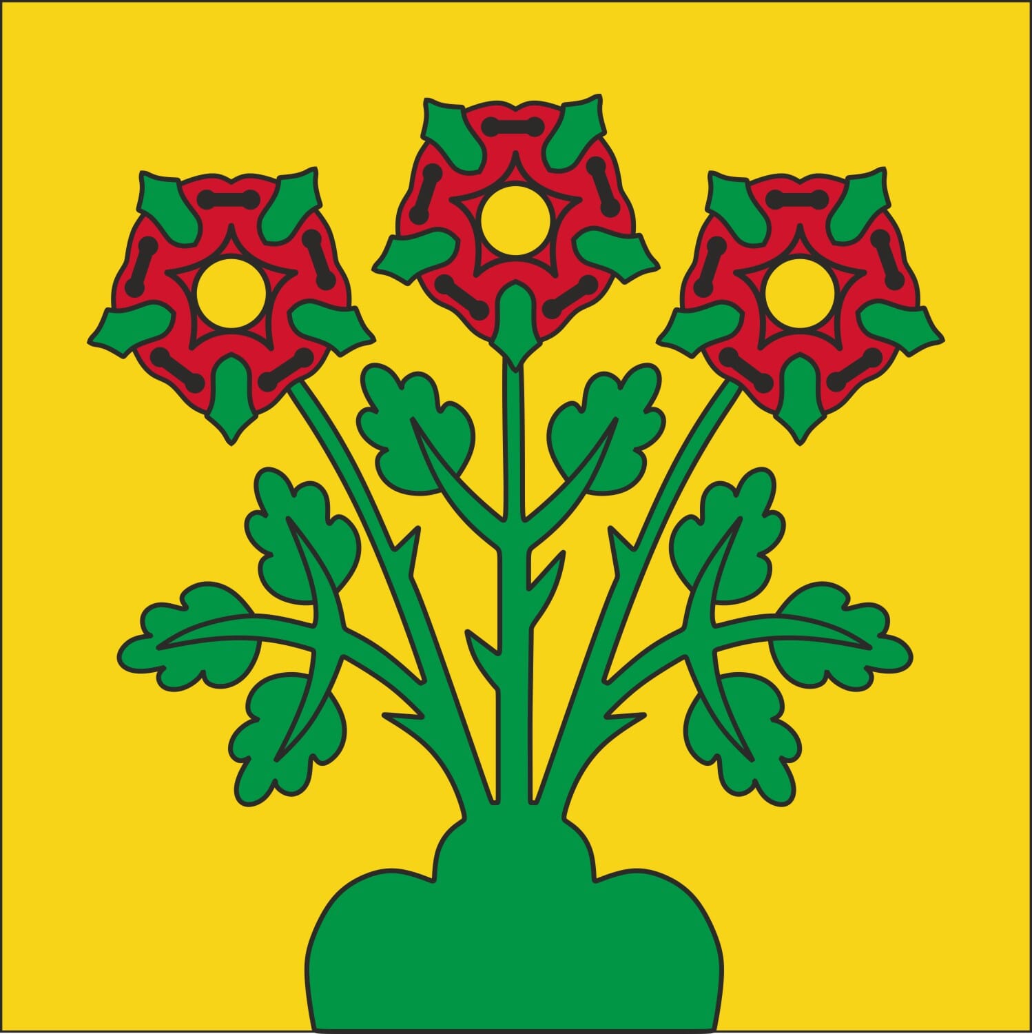 Fahne Gemeinde 4654 Lostorf (SO) | 30 x 30 cm und Gr&ouml;sser - Bild 1