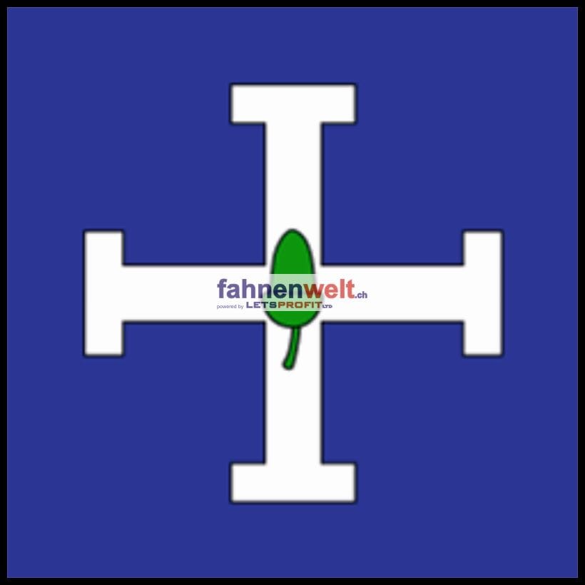 Fahne Gemeinde 1376 Goumoens-la-Ville Ehemalige Gemeinde (VD) | 30 x 30 cm und Gr&ouml;sser - Bild 1