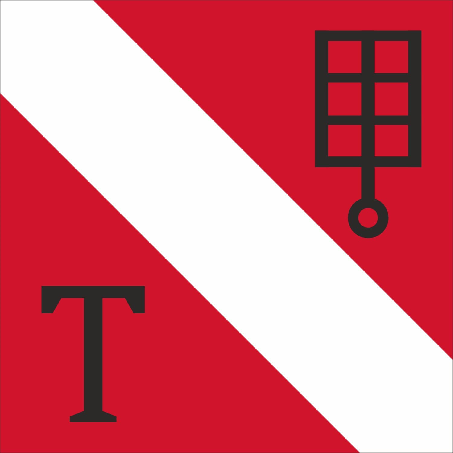 Fahne Gemeinde 6234 Triengen (LU) | 30 x 30 cm und Gr&ouml;sser - Bild 1