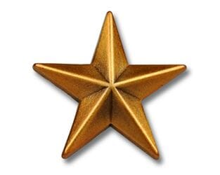 Sternen Pin goldfarben | ca. 15 mm - Bild 1