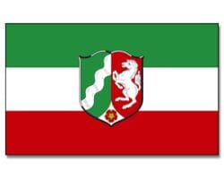 Nordrhein-Westfalen Fahne / Flagge am Stab | 30 x 45 cm - Bild 1