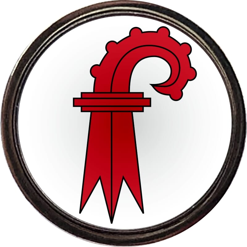 Pin Kanton Basel-Landschaft rund mit Verschluss | &Oslash; 1.6 cm - Bild 1